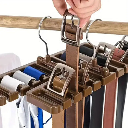 Rotating Tie and Belt Hanger