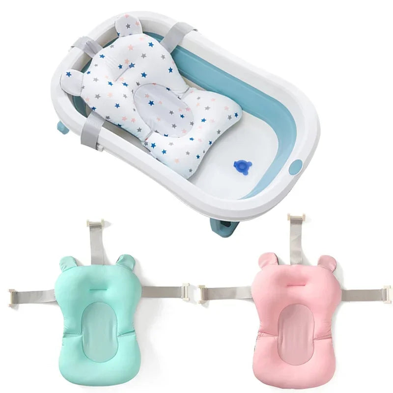 Newborn Bathtub Pillow with Anti-Slip Support