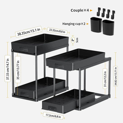 Expandable Under-Sink Organizer Set