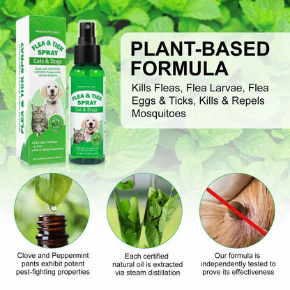 Natural Pet Flea Tick Spray