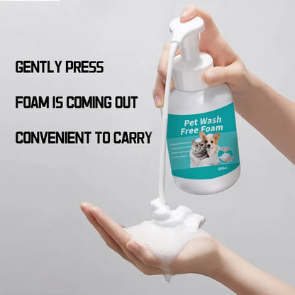 Natural Waterless Pet Shampoo Foam