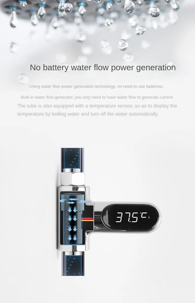 Self-Powered Water Temperature Meter