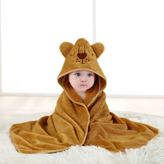 Newborn Hooded Bath Towel Blanket