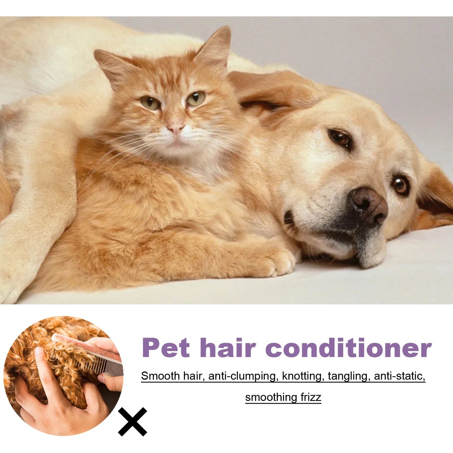 Pet Hair Conditioner Natural Softening Formula