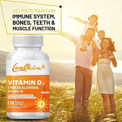 Vitamin D3 50,000 IU for Bone & Immunity
