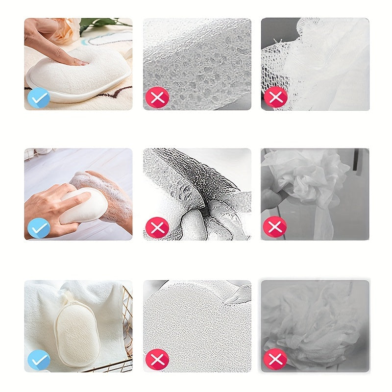 Cartoon Baby Bath Sponge and Scrub Towel