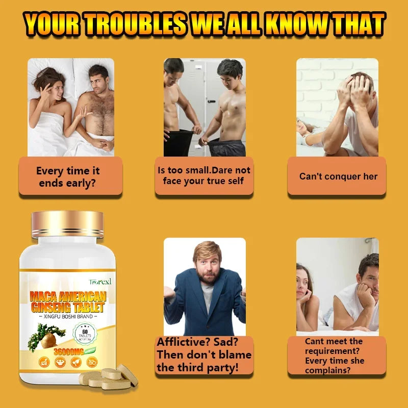 Organic Maca American Ginseng Supplement