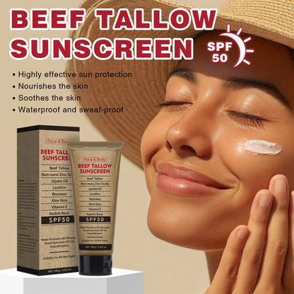 Grass-Fed Beef Tallow Waterproof Sunscreen