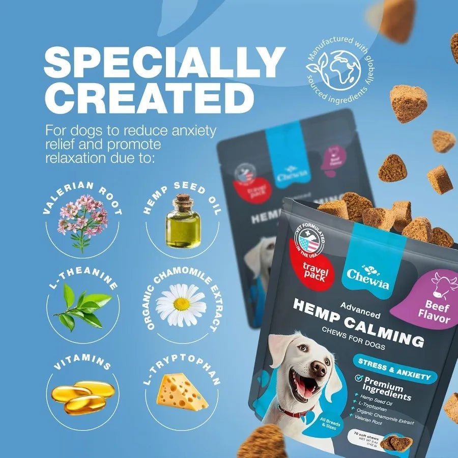 Natural Dog Calming Treats with Melatonin