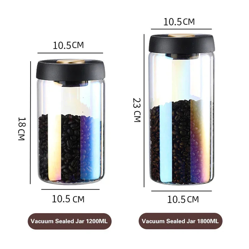 Airtight Coffee Bean Glass Jar