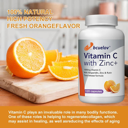 Vitamin C Zinc for Energy & Wellness