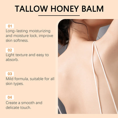 Organic Beef Tallow Balm & Raw Honey Moisturizer