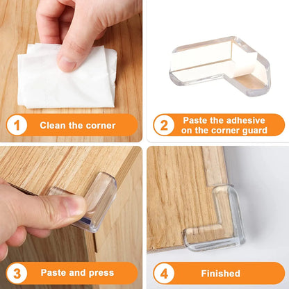 Baby Safety Silicone Corner & Edge Protectors