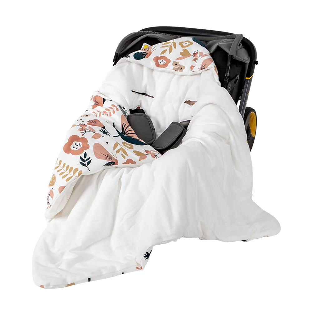 Newborn Baby Blanket with Windproof Hood