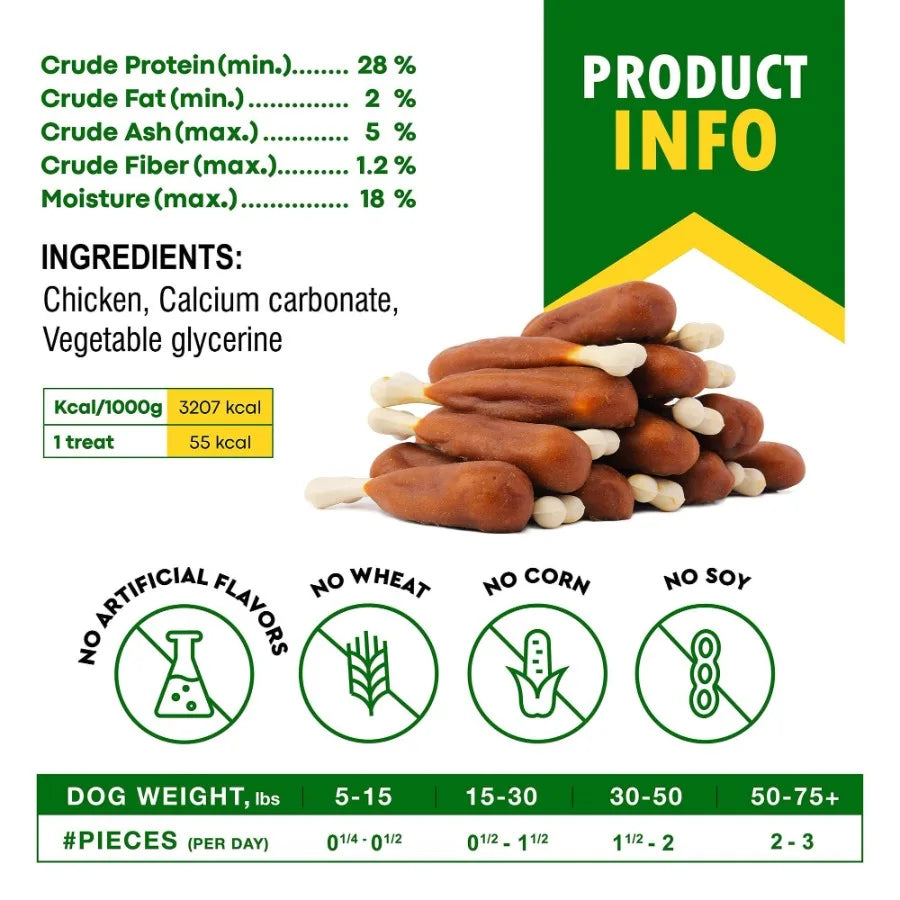 Dog Rawhide Free Chews Natural Snacks