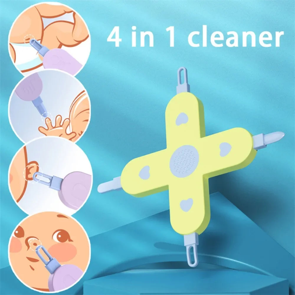 Baby Nasal and Ear Cleaning Kit with Tweezers