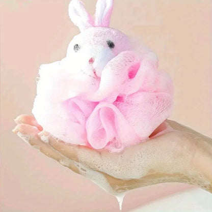 Cartoon Animal Bath Pouf for Kids