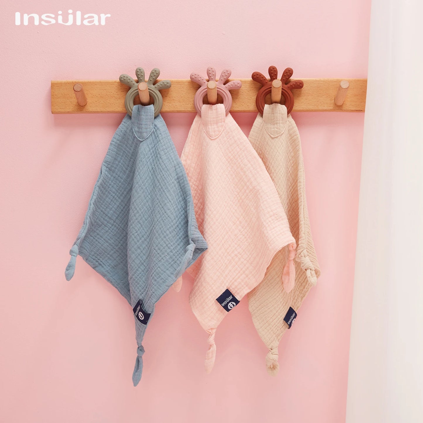 Baby Soother Towel & Muslin Cotton Bib