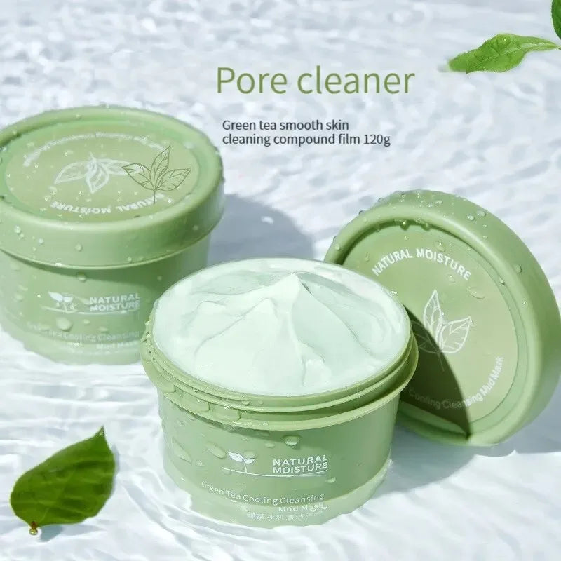 Green Tea Ice Mud Mask for Oil Control