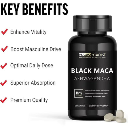 Organic Black Maca Energy Tablets