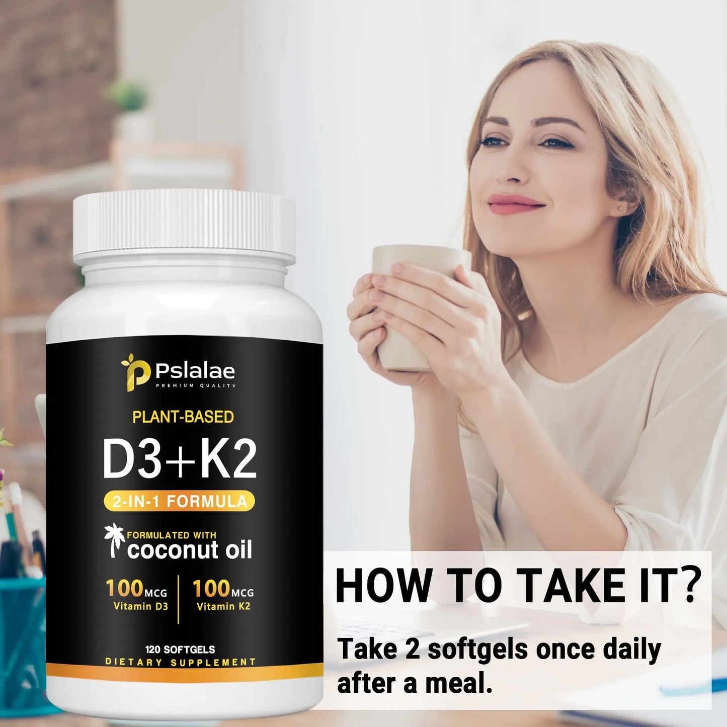Bone Strength & Immune Health K2 + D3