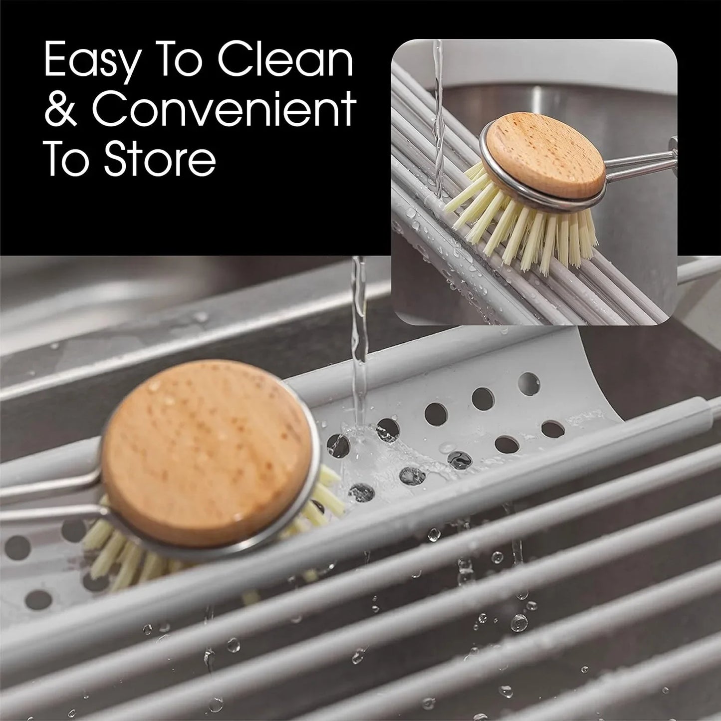 304 Stainless Foldable Dish Drying Rack
