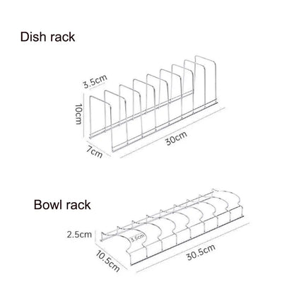 Stainless Steel Kitchen Dish Organizer Rack