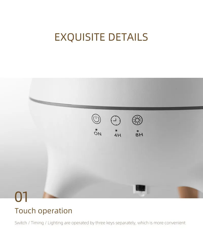50ML Gradient Color Humidifier Dynamic Essential Oil Diffuser