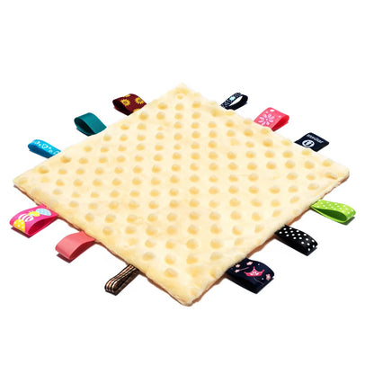 Newborn Comforting Towel Blanket with Taggies