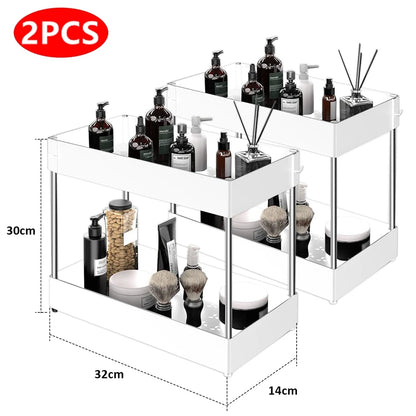 2 Tier Under Sink Storage Rack