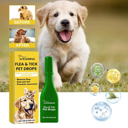 Natural Pet Flea Tick Drops