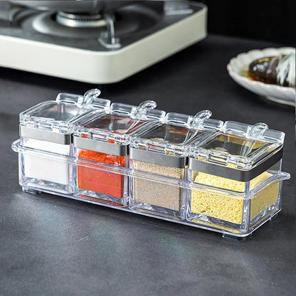 Clear Acrylic Kitchen Seasoning Storage Box