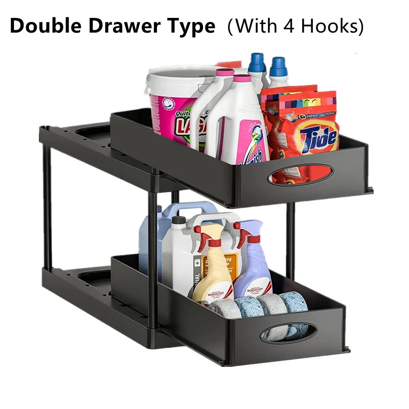 2 Tier Under Sink Storage Rack