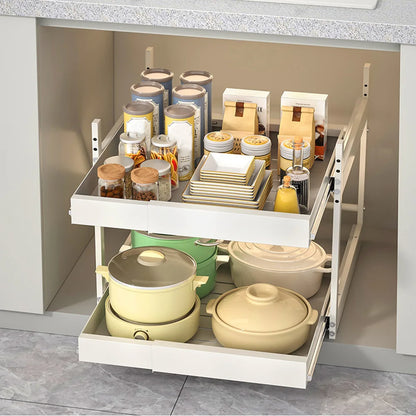 2 Tier Under Sink Sliding Organizer