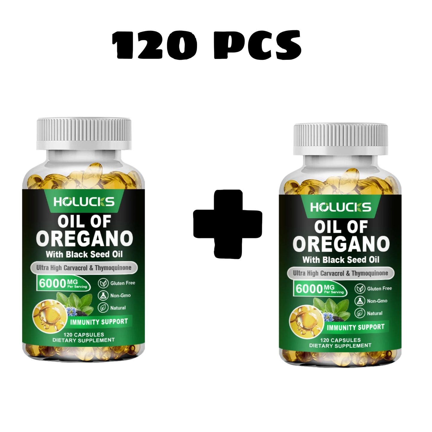 Natural Oregano Oil Health Support Capsules