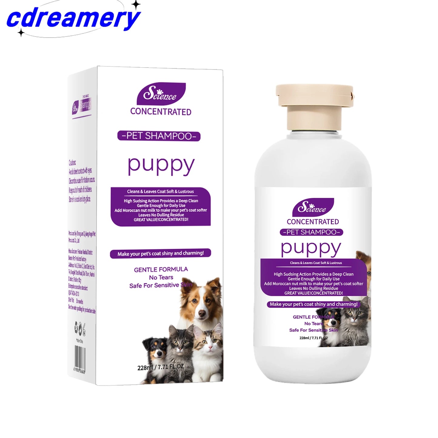 Natural Pet Cleansing Care Shampoo