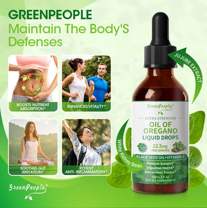 Organic Oregano Oil with Black Seed & Vitamin E