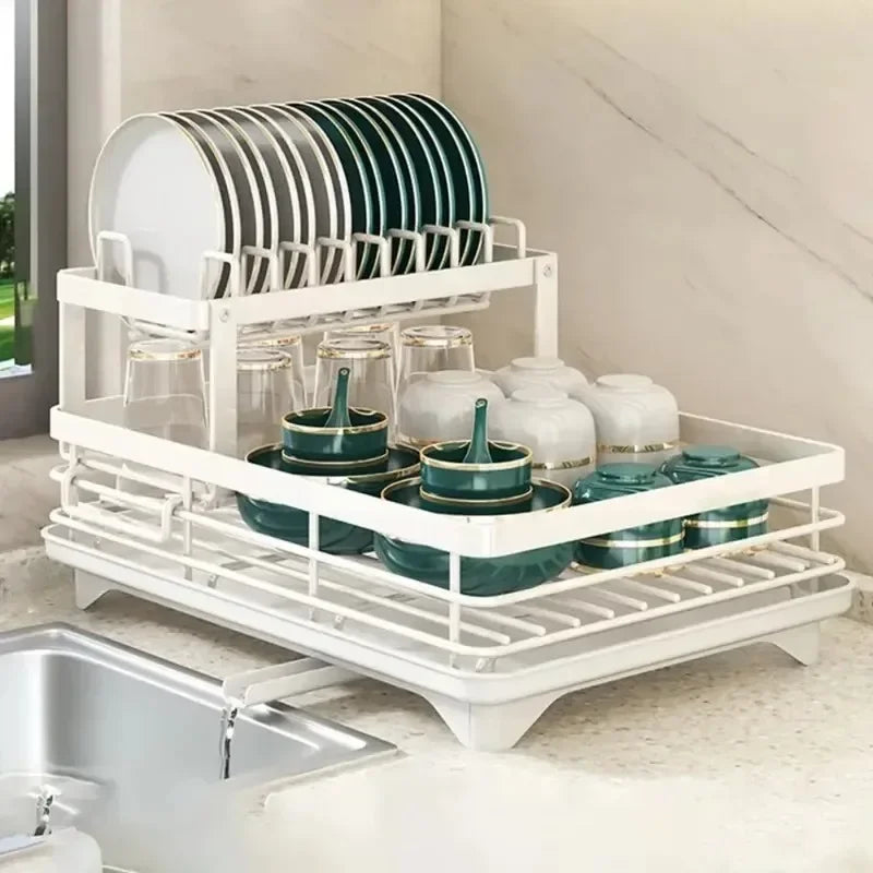 Adjustable Over Sink Dish Drying Rack