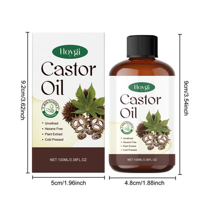 Organic Castor Oil for Hair and Eyelashes Nourishing Care