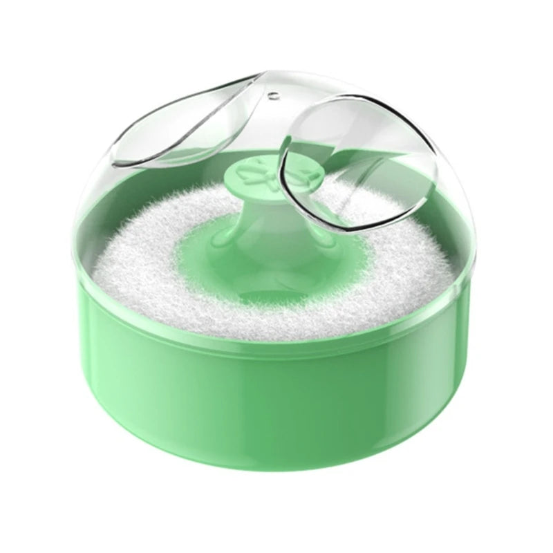 Infant Body Powder Puff with Container