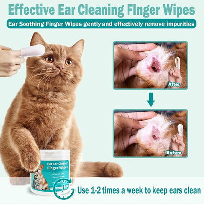 Natural Pet Ear Cleaning Wipes