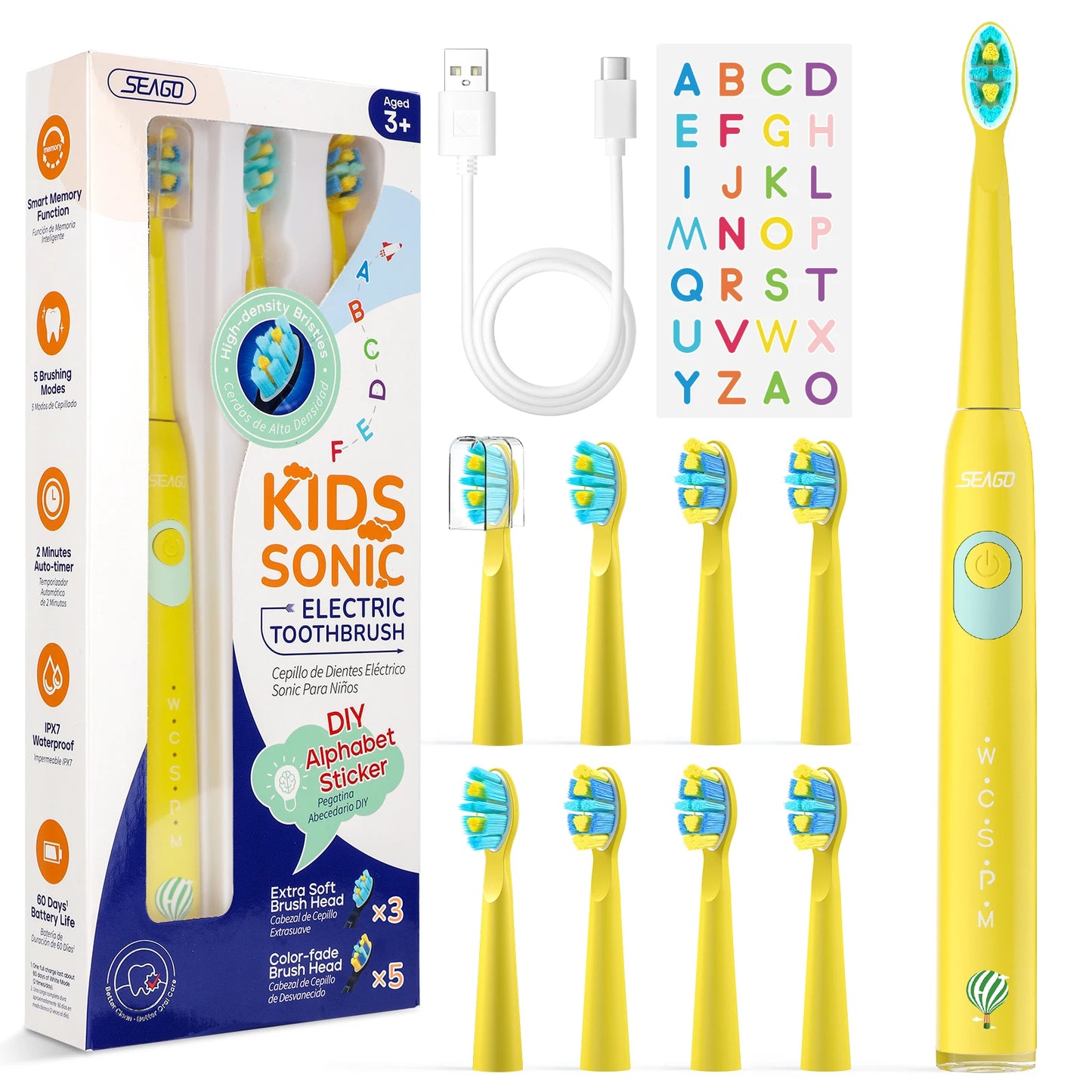 Seago Waterproof Electric Toothbrush for Children