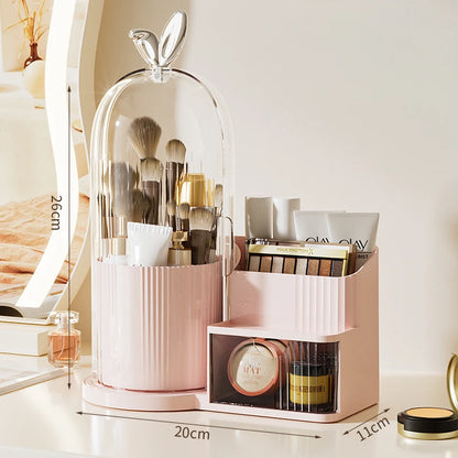 Desktop Makeup Brush Storage Shelf