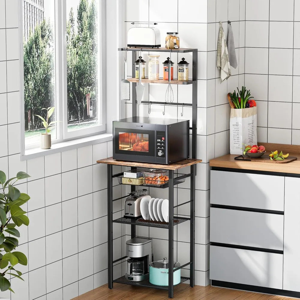 6 Tier Standing Kitchen Storage Rack