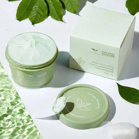 Green Tea Ice Mud Mask for Oil Control