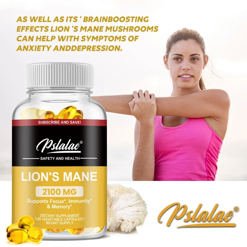Lion’s Mane Vitamin Supplement Capsules