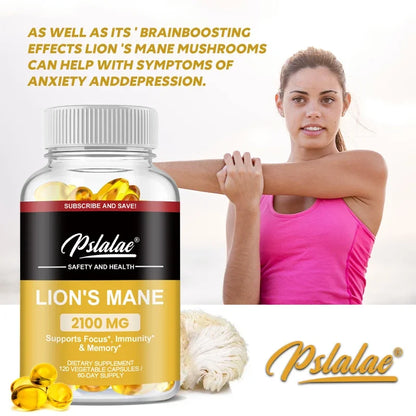 Lion’s Mane Vitamin Supplement Capsules