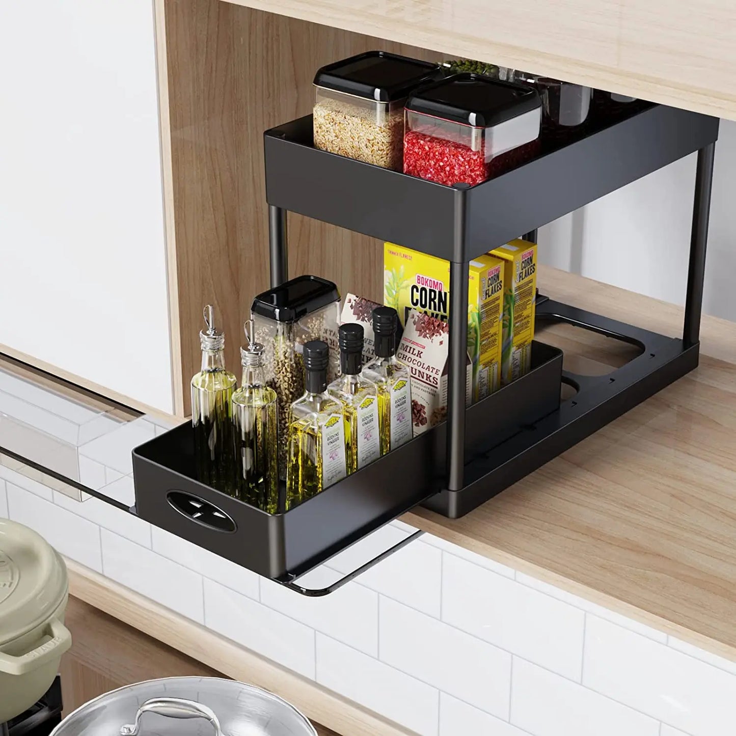 2 Tier Under Sink Storage Rack