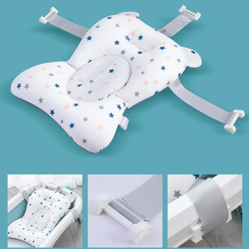 Newborn Bathtub Pillow with Anti-Slip Support
