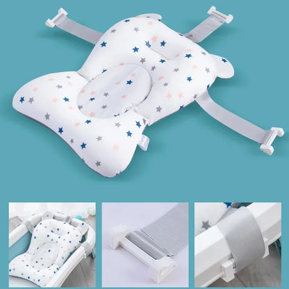 Newborn Bathtub Pillow with Anti-Slip Support